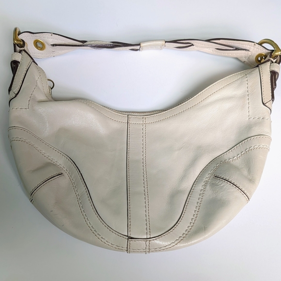 COACH Soho Dylan Braided Handle Hobo Leather Y2K Bag #10042 - Picture 1 of 9